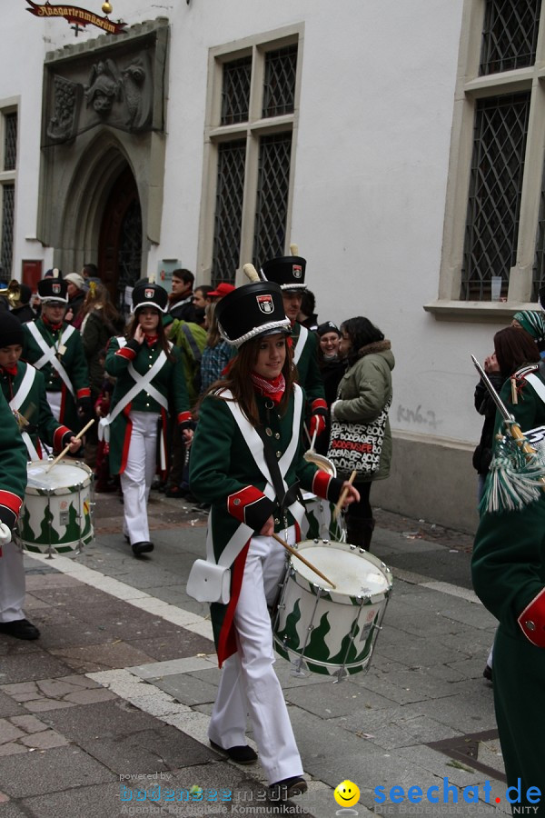 Narrenumzug - Grosses Narrentreffen in Konstanz am Bodensee, 22.01.2012