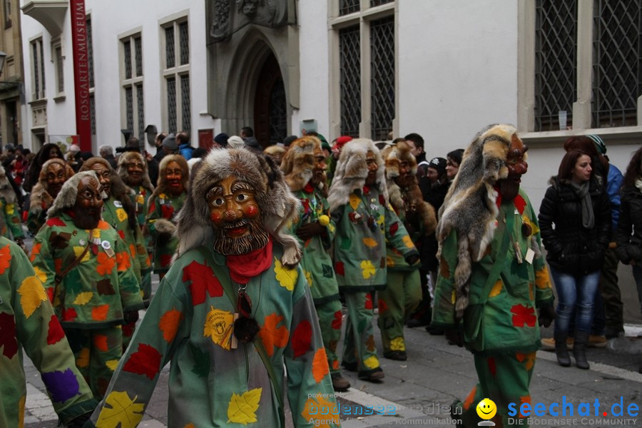 Narrenumzug - Grosses Narrentreffen in Konstanz am Bodensee, 22.01.2012