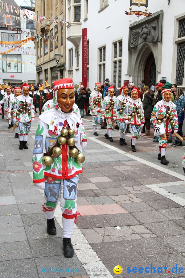 Narrenumzug - Grosses Narrentreffen in Konstanz am Bodensee, 22.01.2012