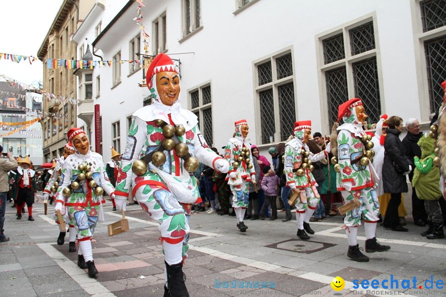 Narrenumzug - Grosses Narrentreffen in Konstanz am Bodensee, 22.01.2012