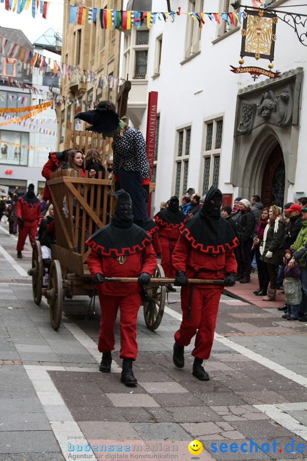 Narrenumzug - Grosses Narrentreffen in Konstanz am Bodensee, 22.01.2012