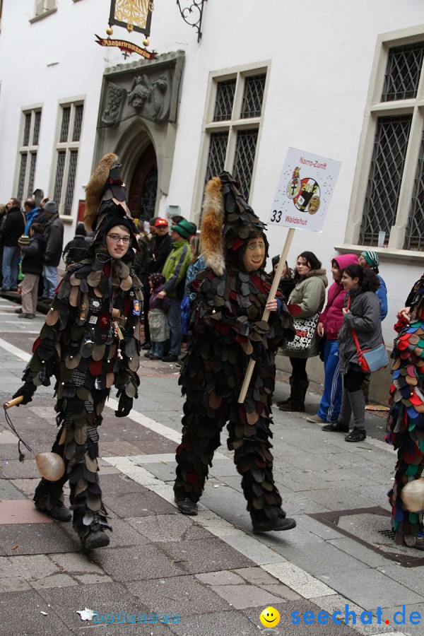 Narrenumzug - Grosses Narrentreffen in Konstanz am Bodensee, 22.01.2012