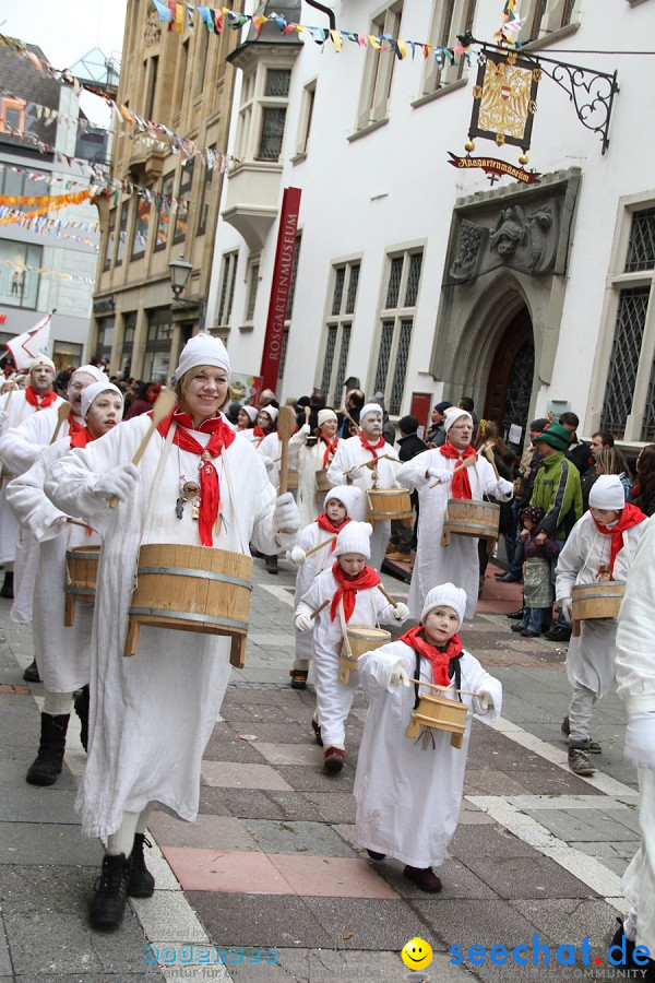 Narrenumzug - Grosses Narrentreffen in Konstanz am Bodensee, 22.01.2012