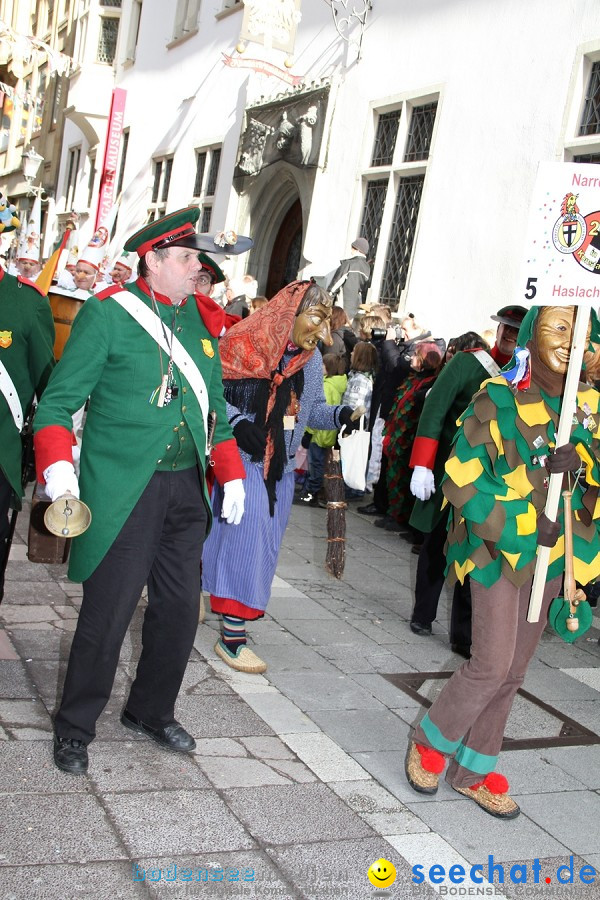 Narrenumzug - Grosses Narrentreffen in Konstanz am Bodensee, 22.01.2012