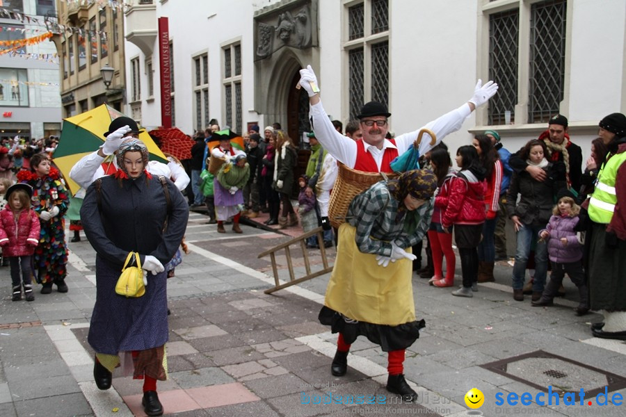 Narrenumzug - Grosses Narrentreffen in Konstanz am Bodensee, 22.01.2012