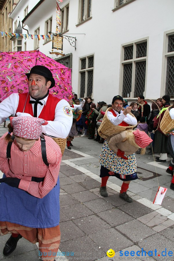 Narrenumzug - Grosses Narrentreffen in Konstanz am Bodensee, 22.01.2012