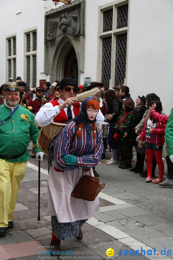 Narrenumzug - Grosses Narrentreffen in Konstanz am Bodensee, 22.01.2012