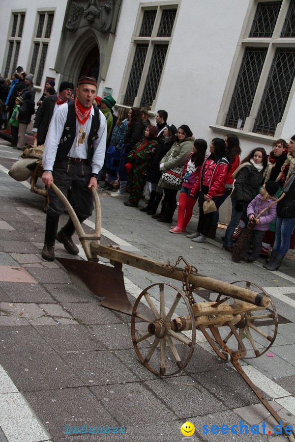 Narrenumzug - Grosses Narrentreffen in Konstanz am Bodensee, 22.01.2012