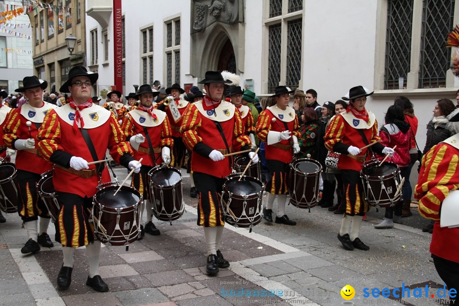 Narrenumzug - Grosses Narrentreffen in Konstanz am Bodensee, 22.01.2012