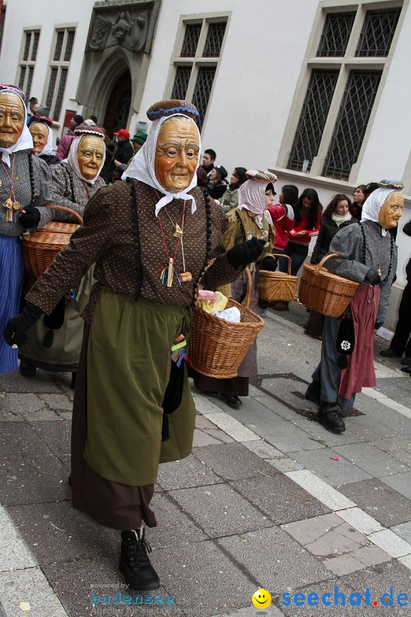 Narrenumzug - Grosses Narrentreffen in Konstanz am Bodensee, 22.01.2012