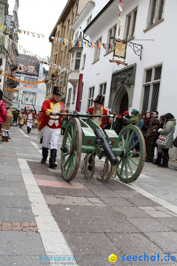 Narrenumzug - Grosses Narrentreffen in Konstanz am Bodensee, 22.01.2012