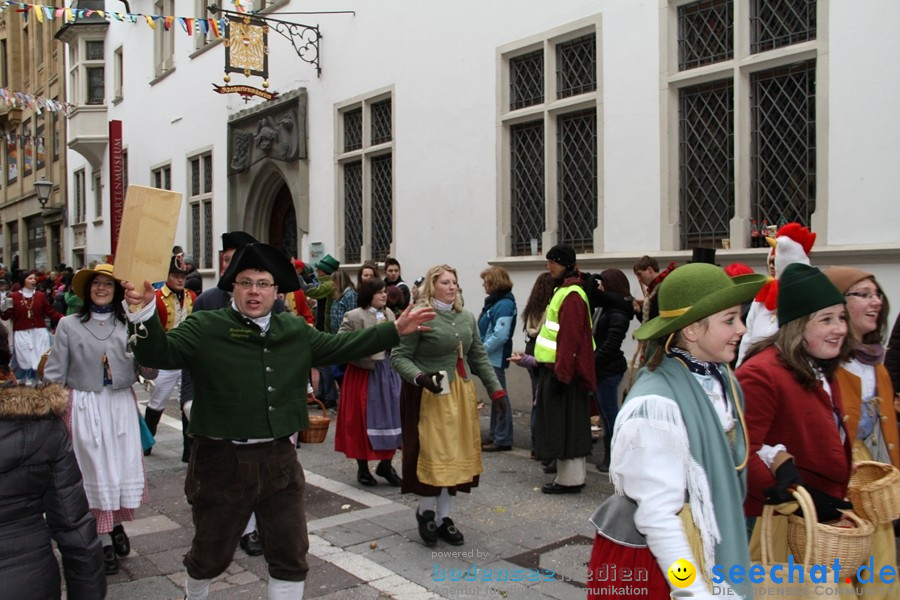 Narrenumzug - Grosses Narrentreffen in Konstanz am Bodensee, 22.01.2012