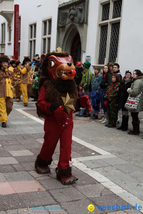 Narrenumzug - Grosses Narrentreffen in Konstanz am Bodensee, 22.01.2012