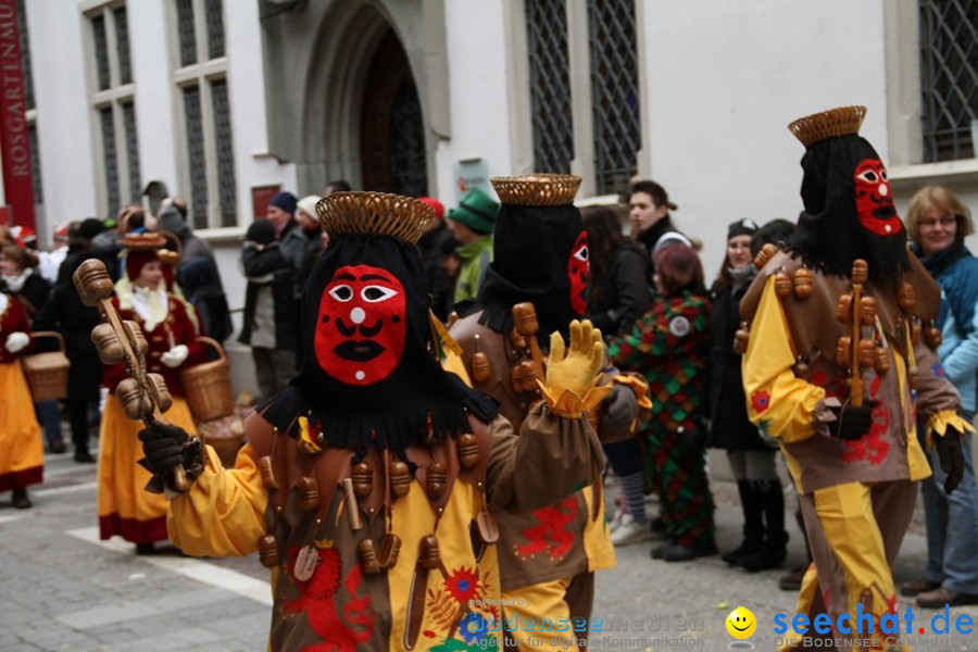 Narrenumzug - Grosses Narrentreffen in Konstanz am Bodensee, 22.01.2012