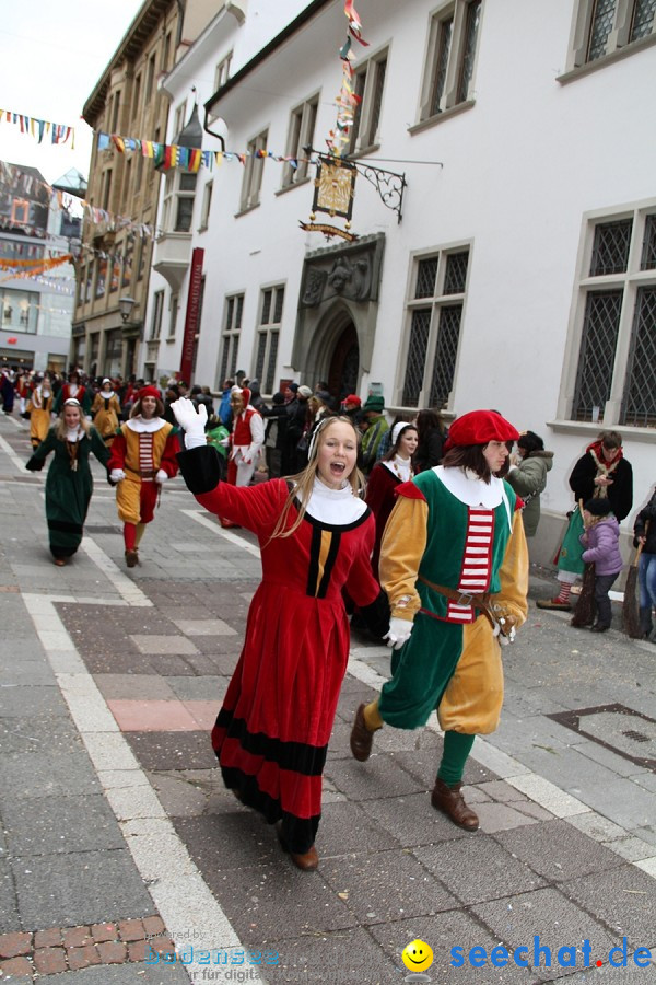 Narrenumzug - Grosses Narrentreffen in Konstanz am Bodensee, 22.01.2012