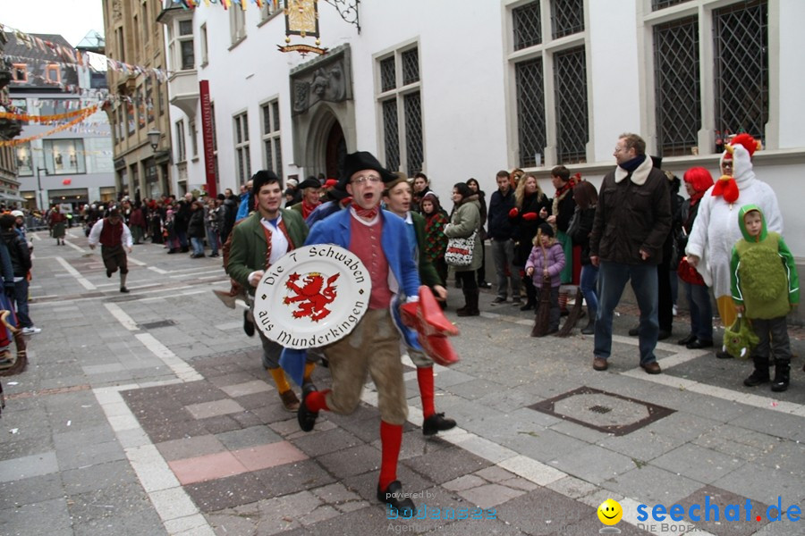 Narrenumzug - Grosses Narrentreffen in Konstanz am Bodensee, 22.01.2012