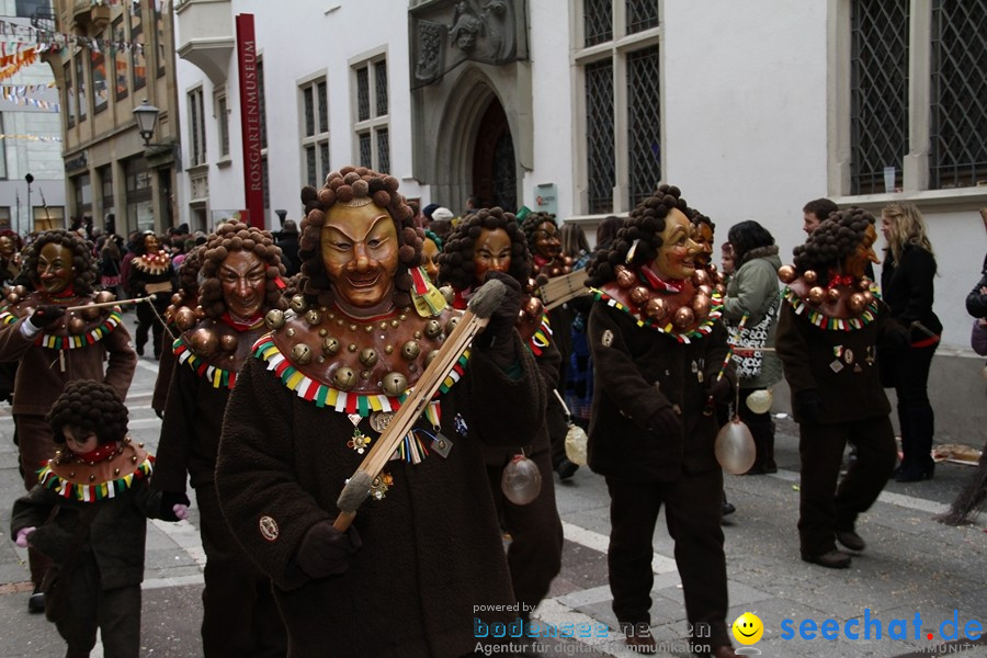 Narrenumzug - Grosses Narrentreffen in Konstanz am Bodensee, 22.01.2012