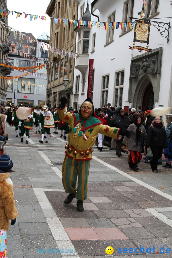 Narrenumzug - Grosses Narrentreffen in Konstanz am Bodensee, 22.01.2012