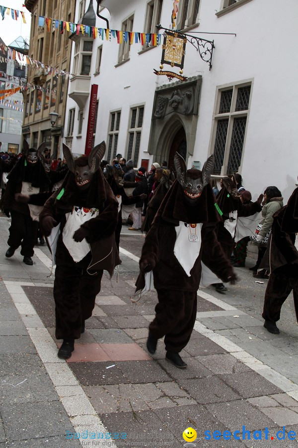 Narrenumzug - Grosses Narrentreffen in Konstanz am Bodensee, 22.01.2012