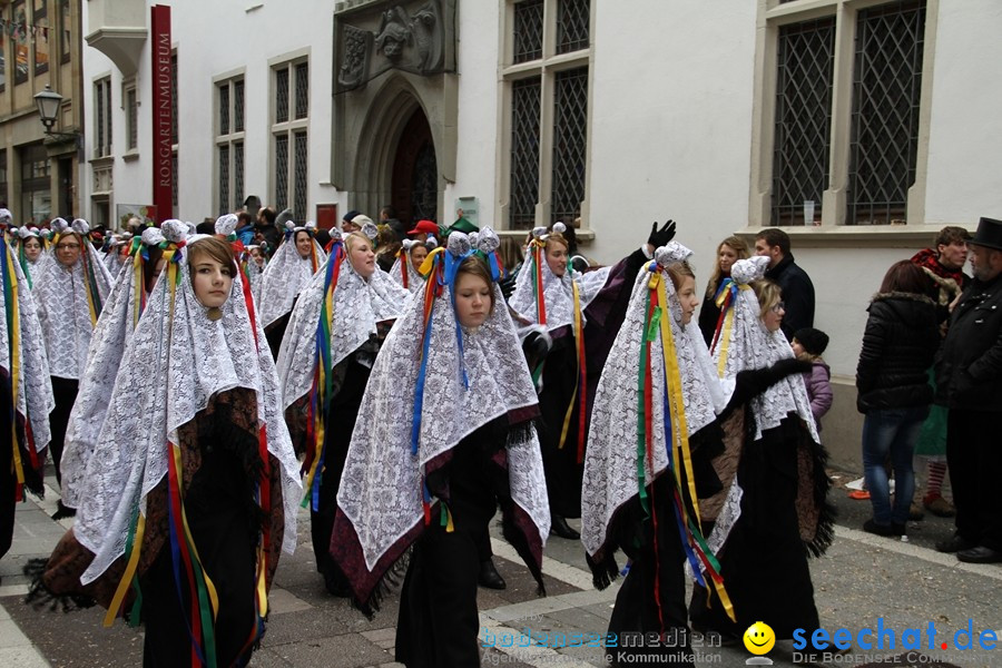 Narrenumzug - Grosses Narrentreffen in Konstanz am Bodensee, 22.01.2012