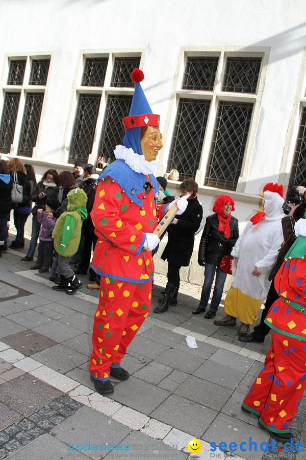 Narrenumzug - Grosses Narrentreffen in Konstanz am Bodensee, 22.01.2012