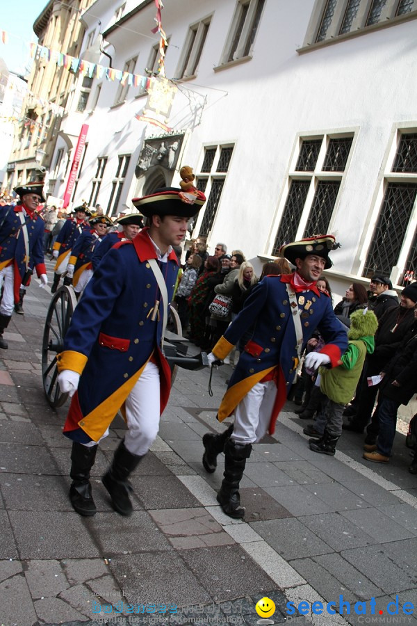 Narrenumzug - Grosses Narrentreffen in Konstanz am Bodensee, 22.01.2012