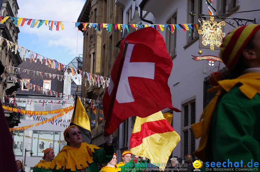 Narrenumzug - Grosses Narrentreffen in Konstanz am Bodensee, 22.01.2012