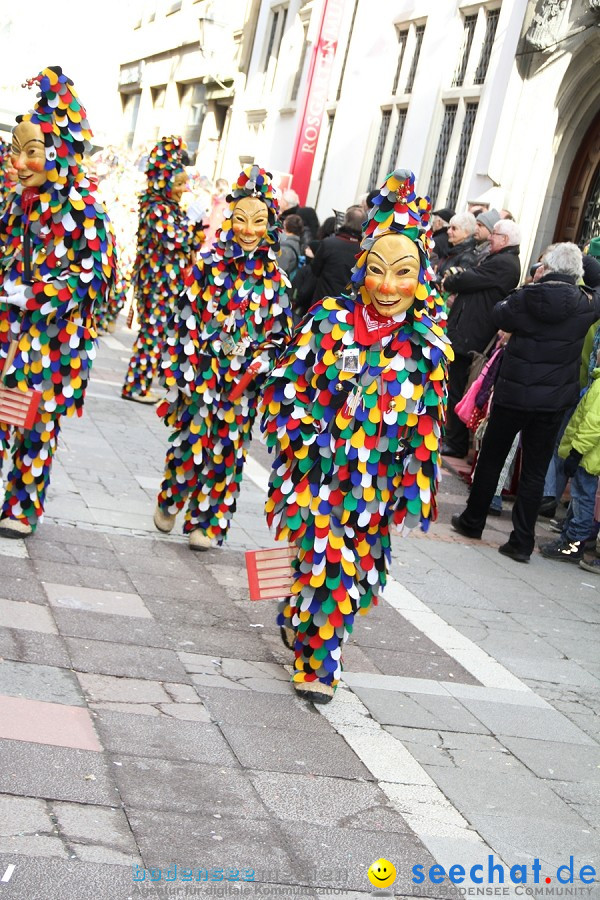 Narrenumzug - Grosses Narrentreffen in Konstanz am Bodensee, 22.01.2012