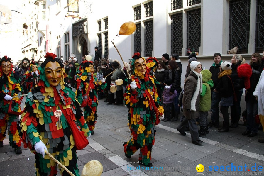 Narrenumzug - Grosses Narrentreffen in Konstanz am Bodensee, 22.01.2012