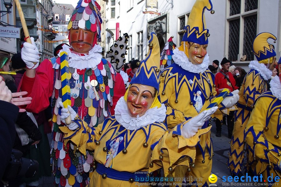 Narrenumzug - Grosses Narrentreffen in Konstanz am Bodensee, 22.01.2012