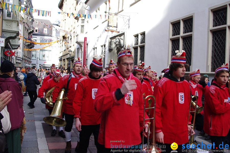 Narrenumzug - Grosses Narrentreffen in Konstanz am Bodensee, 22.01.2012