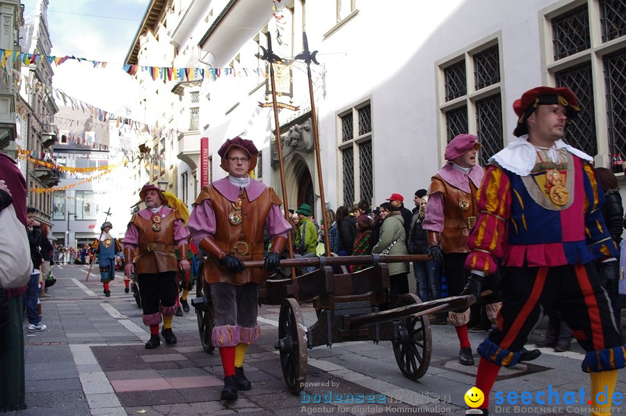 Narrenumzug - Grosses Narrentreffen in Konstanz am Bodensee, 22.01.2012