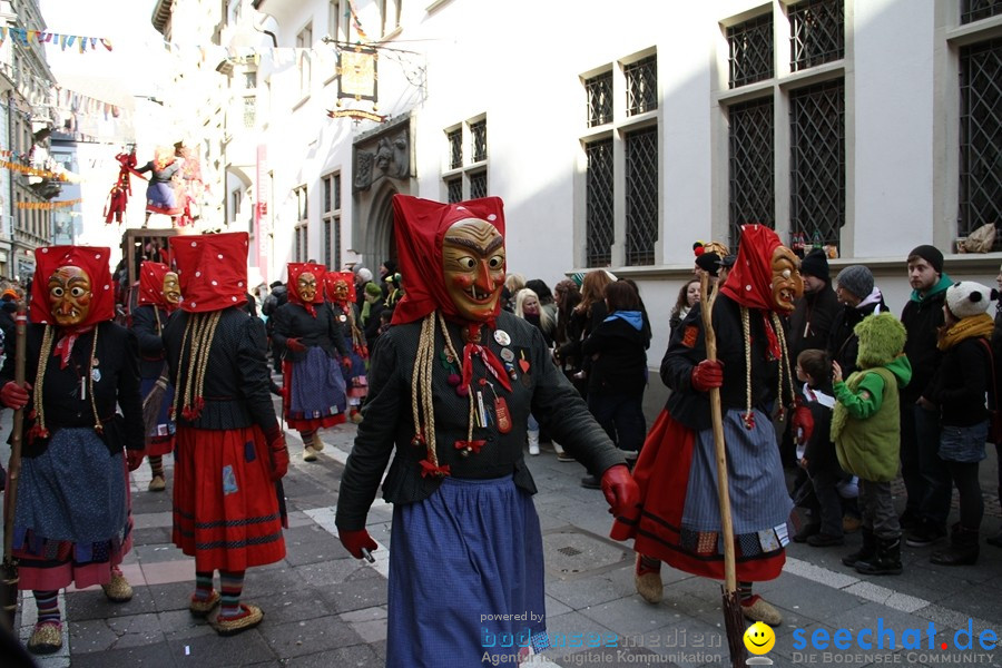 Narrenumzug - Grosses Narrentreffen in Konstanz am Bodensee, 22.01.2012