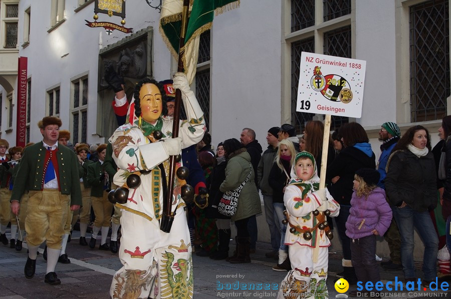 Narrenumzug - Grosses Narrentreffen in Konstanz am Bodensee, 22.01.2012