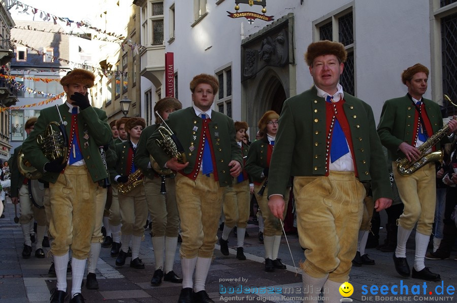 Narrenumzug - Grosses Narrentreffen in Konstanz am Bodensee, 22.01.2012