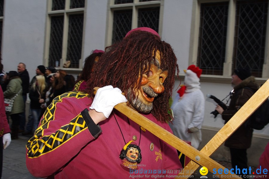 Narrenumzug - Grosses Narrentreffen in Konstanz am Bodensee, 22.01.2012