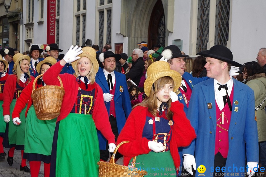 Narrenumzug - Grosses Narrentreffen in Konstanz am Bodensee, 22.01.2012