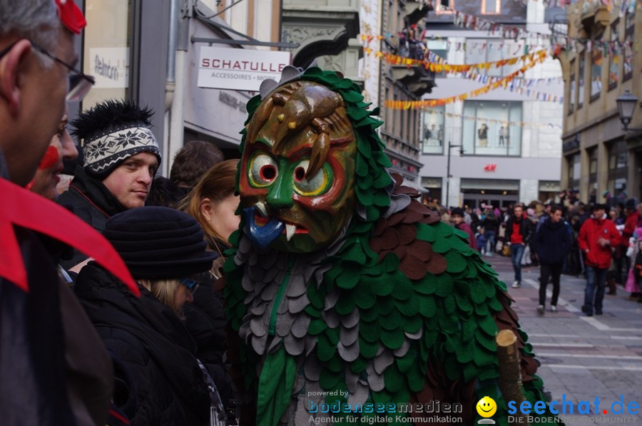 Narrenumzug - Grosses Narrentreffen in Konstanz am Bodensee, 22.01.2012