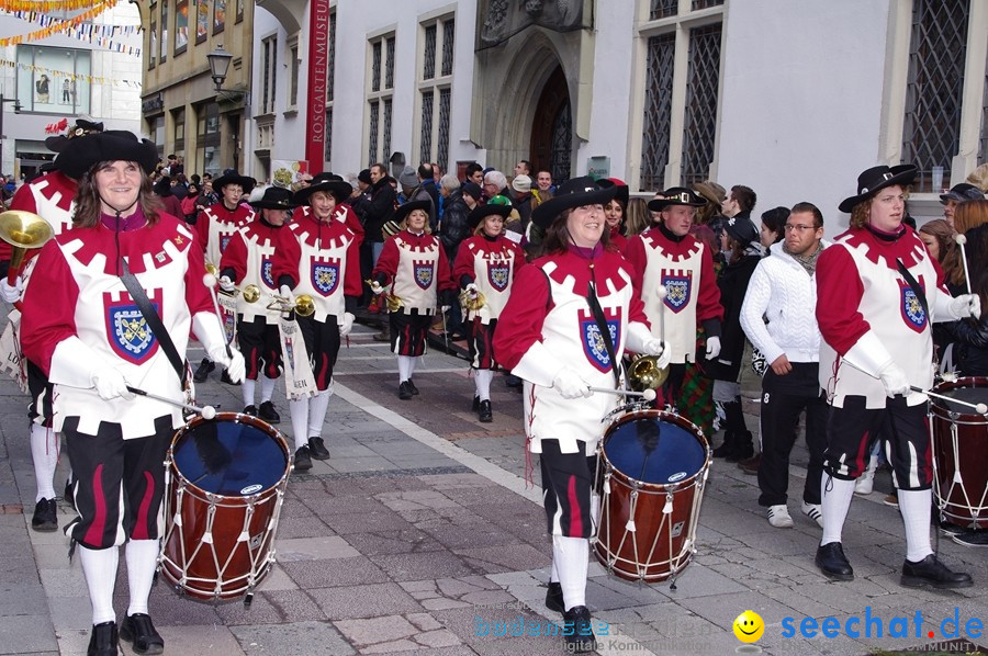 Narrenumzug - Grosses Narrentreffen in Konstanz am Bodensee, 22.01.2012