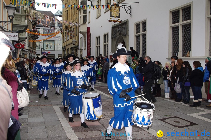 Narrenumzug - Grosses Narrentreffen in Konstanz am Bodensee, 22.01.2012