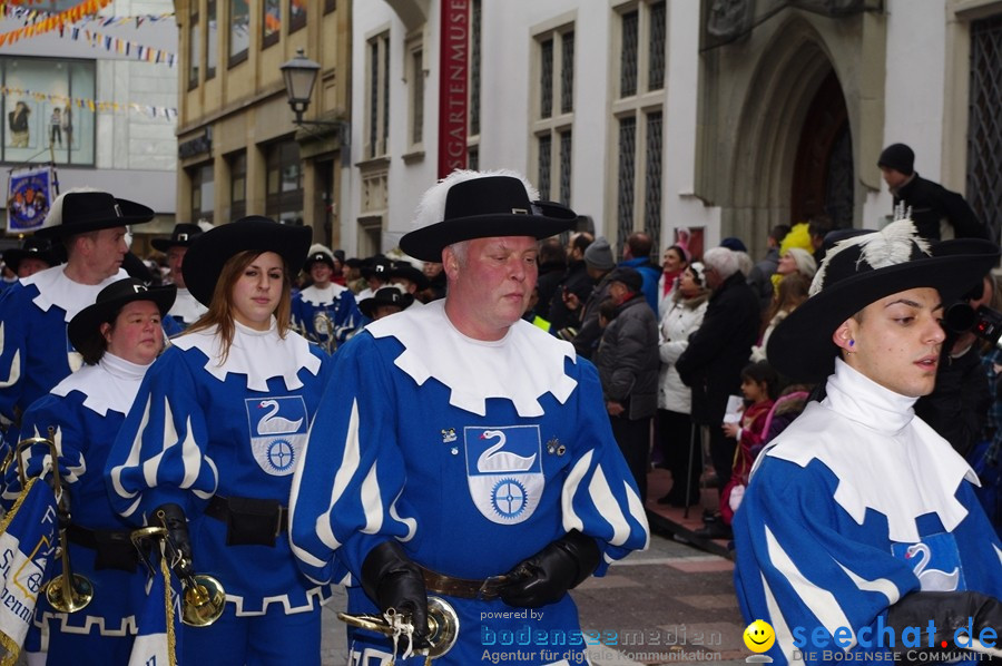 Narrenumzug - Grosses Narrentreffen in Konstanz am Bodensee, 22.01.2012