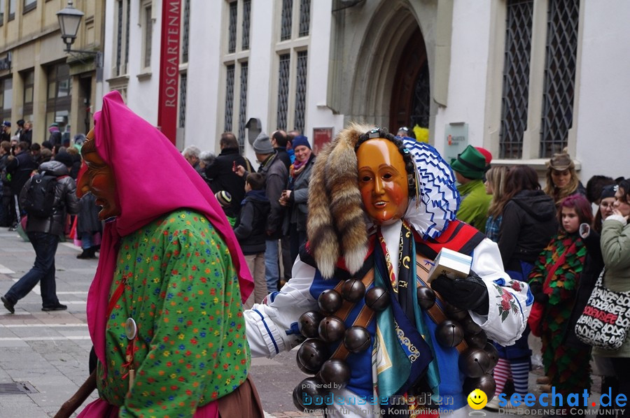 Narrenumzug - Grosses Narrentreffen in Konstanz am Bodensee, 22.01.2012