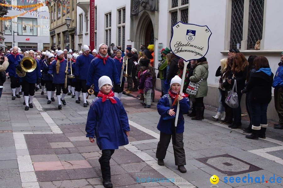 Narrenumzug - Grosses Narrentreffen in Konstanz am Bodensee, 22.01.2012