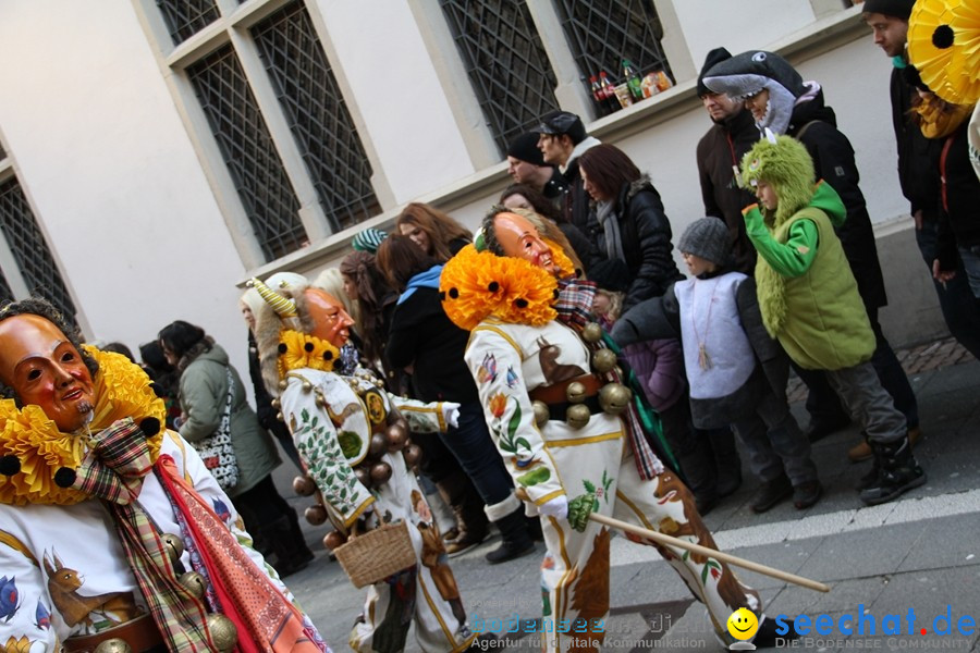 Narrenumzug - Grosses Narrentreffen in Konstanz am Bodensee, 22.01.2012