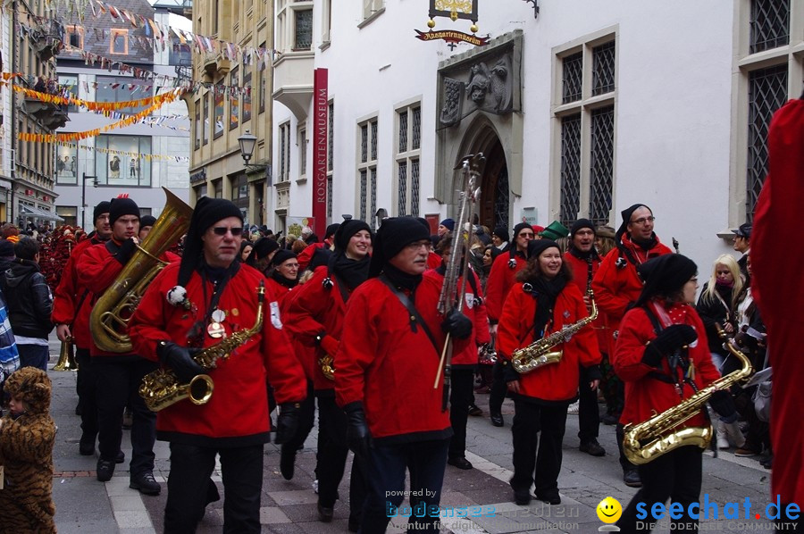 Narrenumzug - Grosses Narrentreffen in Konstanz am Bodensee, 22.01.2012