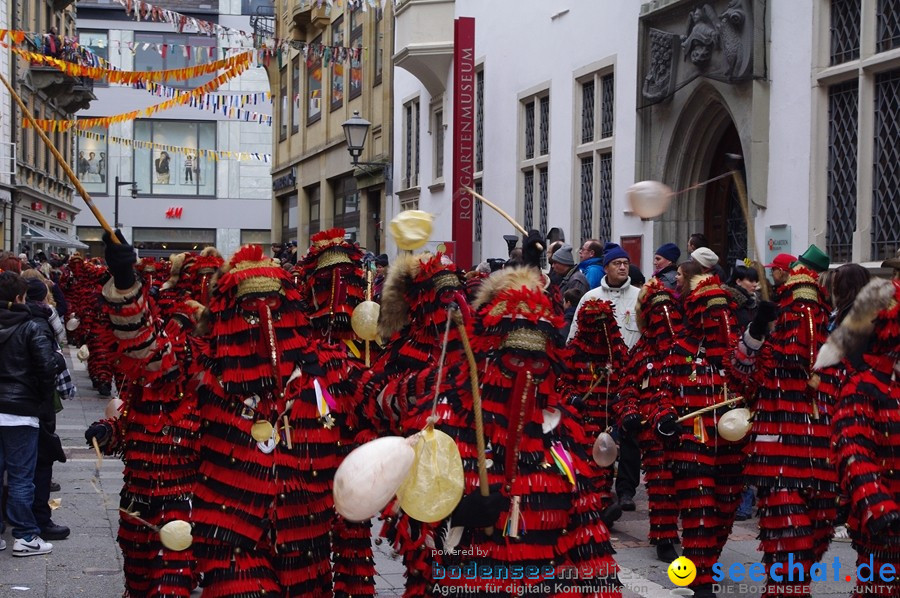 Narrenumzug - Grosses Narrentreffen in Konstanz am Bodensee, 22.01.2012