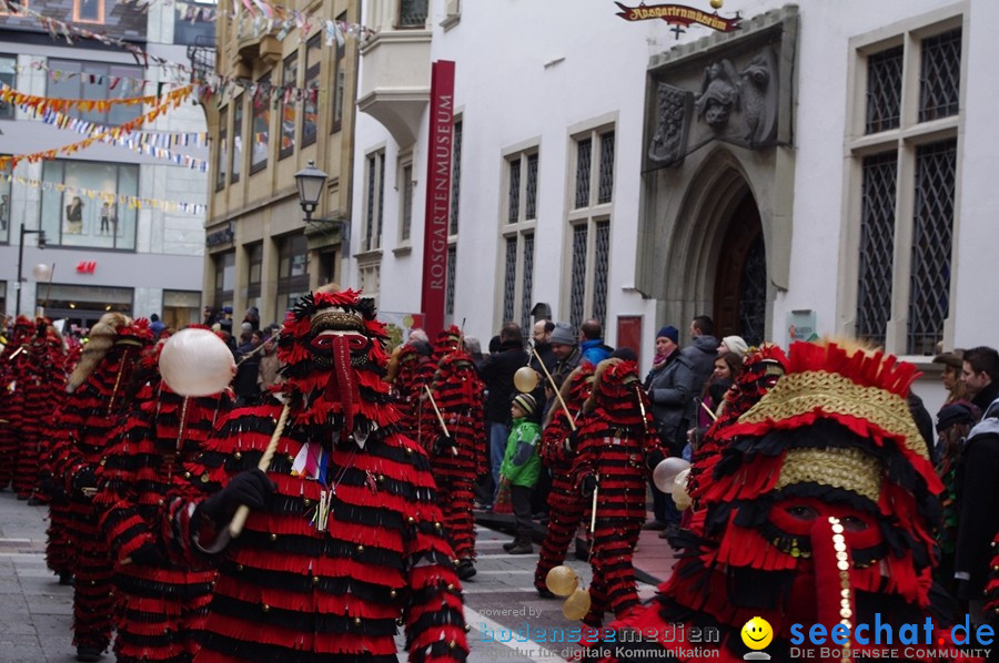 Narrenumzug - Grosses Narrentreffen in Konstanz am Bodensee, 22.01.2012