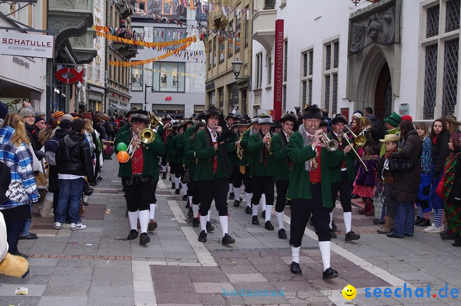 Narrenumzug - Grosses Narrentreffen in Konstanz am Bodensee, 22.01.2012