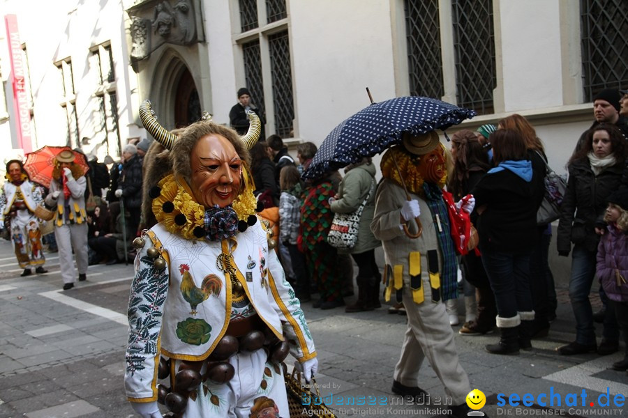 Narrenumzug - Grosses Narrentreffen in Konstanz am Bodensee, 22.01.2012