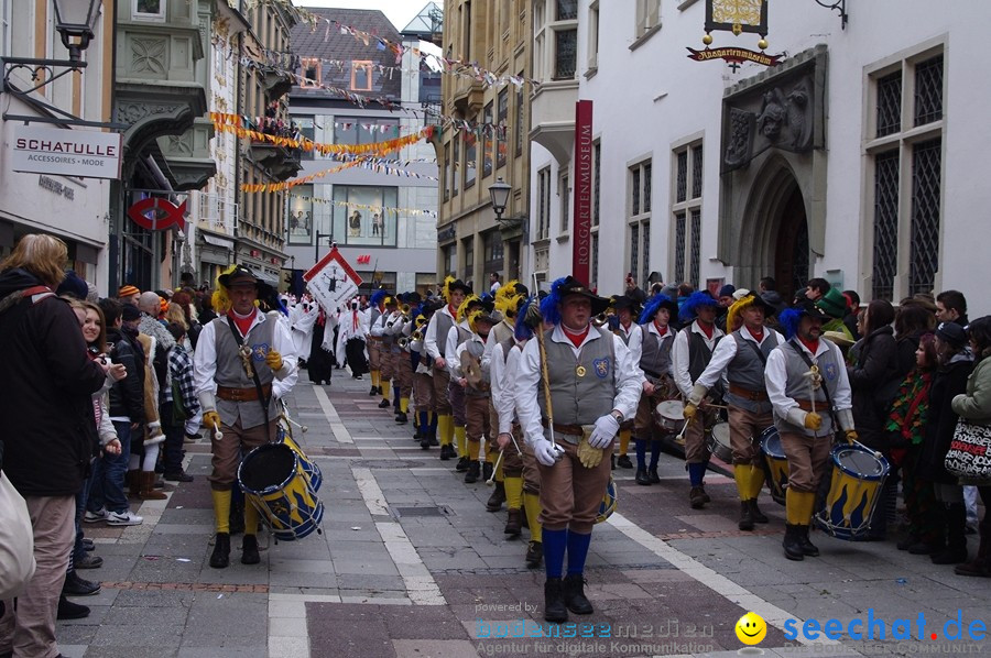 Narrenumzug - Grosses Narrentreffen in Konstanz am Bodensee, 22.01.2012